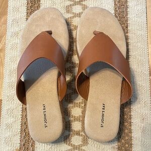 St. John Bay Brown sandal’s are Brand new- never worn!